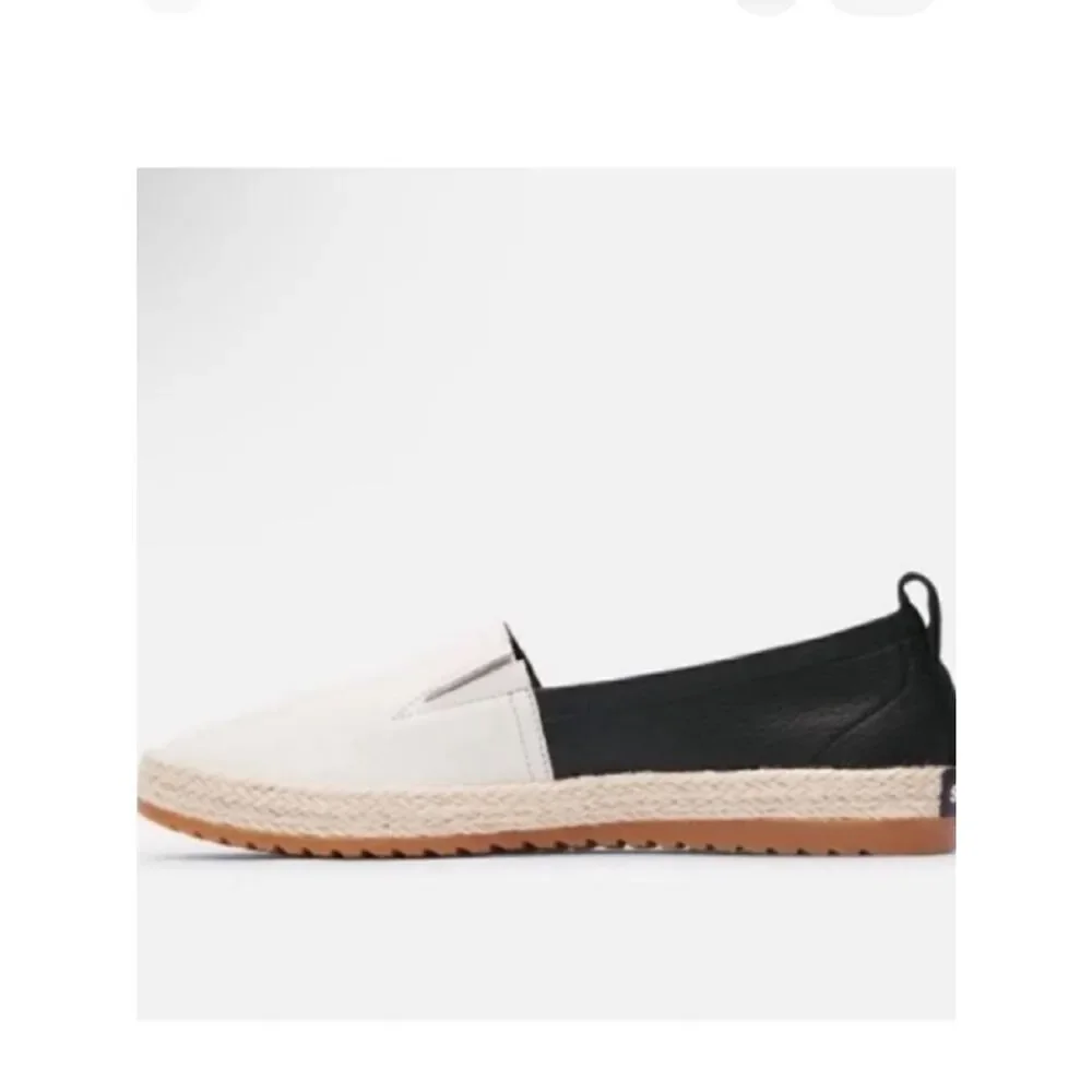 NWT Sorel Ella Leather Slip On Espadrilles Shoes